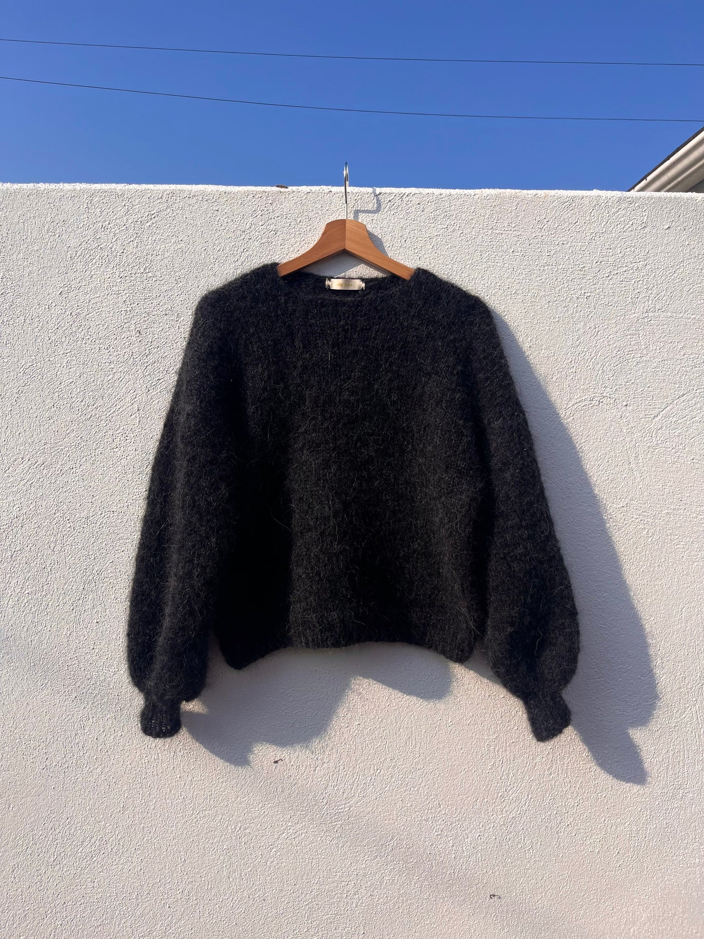 CLARA - Collarless Fluffy Sweater